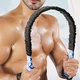 ZooBoo Chest expanders arm strength bar hand grip strong spring grip chest expander arm strength device（50kg）