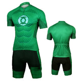 Green Lantern Set Bicycle Jersey The Flash Cycling Jersey+Short M-XL