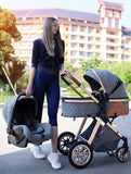 Full-Size Standard Stroller, One-Step Fold, Full Size Front or Rear Facing Toddler Seat, X-Large Easy-Access Basket, Sleek & Versatile
