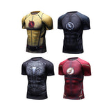 Men's The Flash Spider Man Compression T-shirt