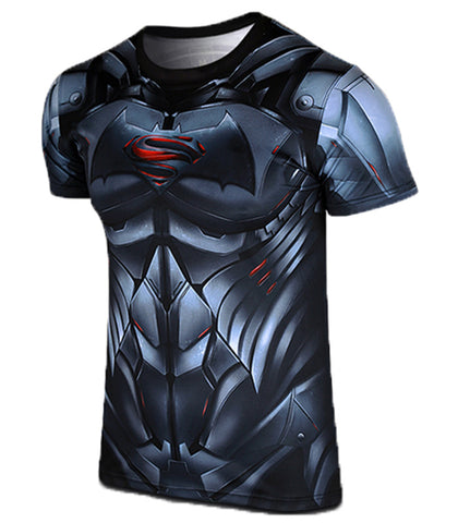 Men's Batman VS Superman T-shirt Black & Red