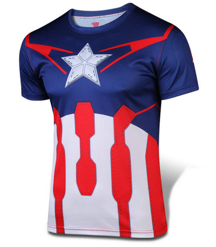 Blæse uheldigvis Premier Men's 2015 Captain America T-shirt – G-LIKE