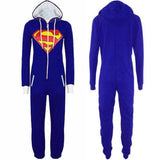 Unisex-adult Superman Batman Onesie Pajamas