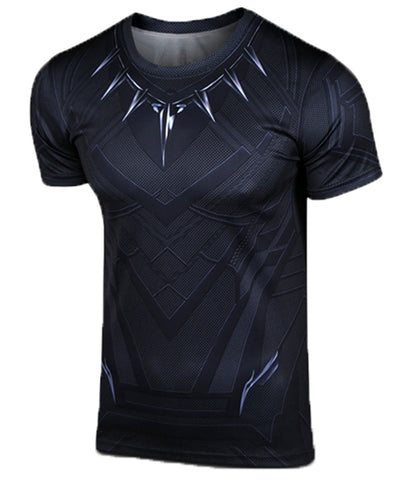 Men's Captain America Civil War Black Panther T-shirt