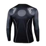 Men's Black Iron Man Long Shirt