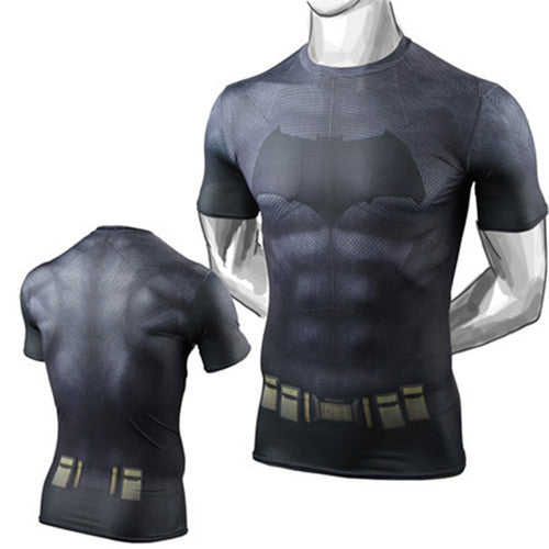 Men's Black Batman Compression T-shirt