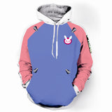 Overwatch Vanguard Soldiers 76 DVA Cosplay Sweatshirt