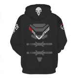 Overwatch Vanguard Soldiers 76 DVA Cosplay Sweatshirt