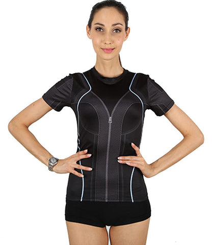 Women Black Widow Compression T-shirt