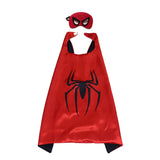Party Superheros Cape and Mask for Kids, Double-Sides Satin Capes Dress up Costumes, 5 Sets