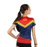 Women Captain Marvel Compression T-shirt