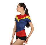 Women Captain Marvel Compression T-shirt