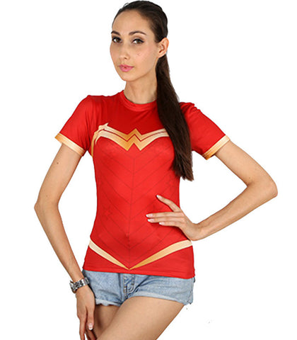 Women Wonder Woman Compression T-shirt
